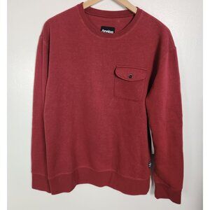 Analog Men's Sz. M Amplify Crewneck Sweatshirt In Deep Red NWT